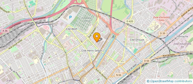 localisation de l'entreprise AMAZEL à MULHOUSE