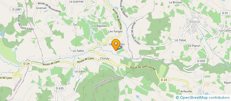 localisation de l'entreprise AMAZIGH  SAINT-JULIEN-SUR-BIBOST