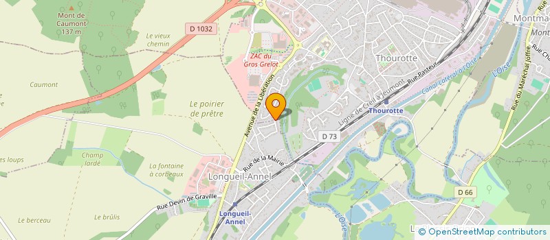 localisation de l'entreprise AMAZING GIRLS  THOUROTTE