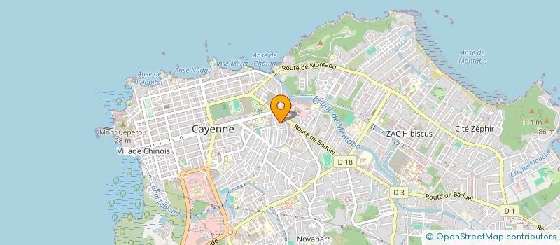 localisation de l'entreprise AMAZON'CONSTRUCTION  CAYENNE