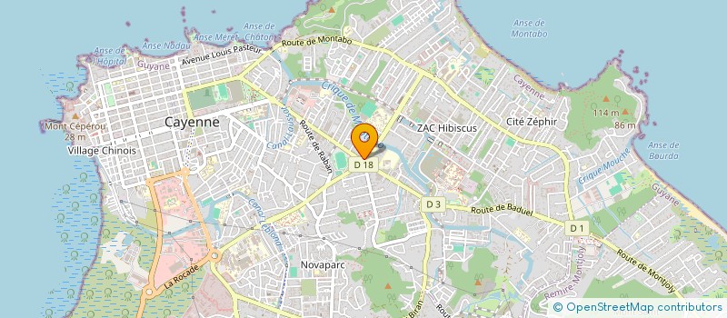 localisation de l'entreprise AMAZON' MOUV'  CAYENNE