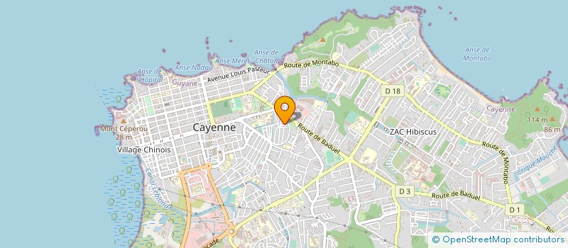 localisation de l'entreprise AMAZONES SECURITE à CAYENNE