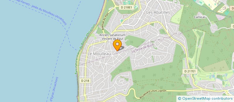 localisation de l'entreprise AMB 33 à ARCACHON