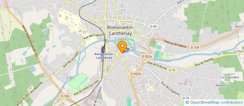 localisation de l'entreprise AMB à ROMORANTIN-LANTHENAY