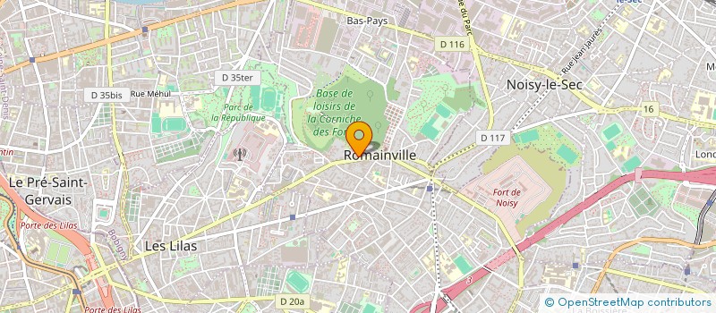 localisation de l'entreprise AMB à ROMAINVILLE