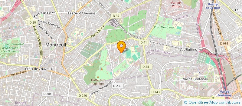 localisation de l'entreprise AMB à MONTREUIL