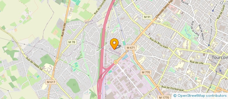 localisation de l'entreprise AMB  TOURCOING