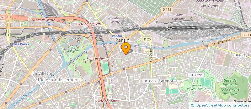 localisation de l'entreprise AMB  PANTIN
