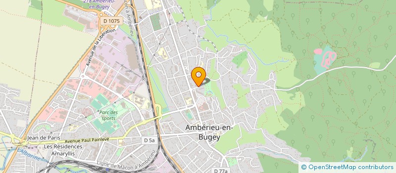localisation de l'entreprise AMB'ARCHI à AMBERIEU-EN-BUGEY
