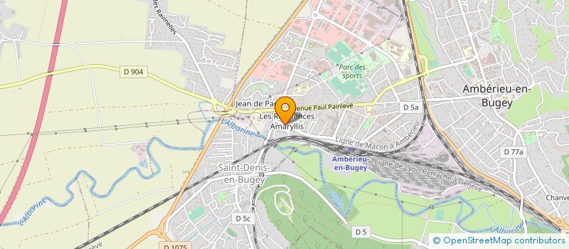 localisation de l'entreprise AMB'AUTO à AMBERIEU-EN-BUGEY