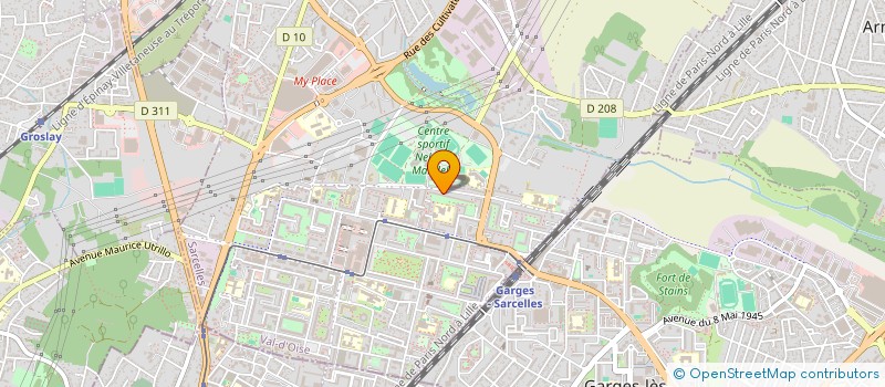 localisation de l'entreprise AMB-AUTO  SARCELLES