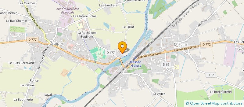 localisation de l'entreprise AMB AUTOMOTIVE  GUIPRY-MESSAC