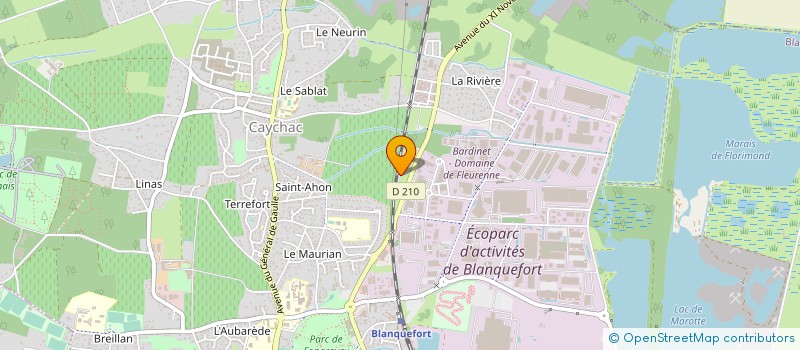 localisation de l'entreprise AMB CHARPENTE COUVERTURE à BLANQUEFORT