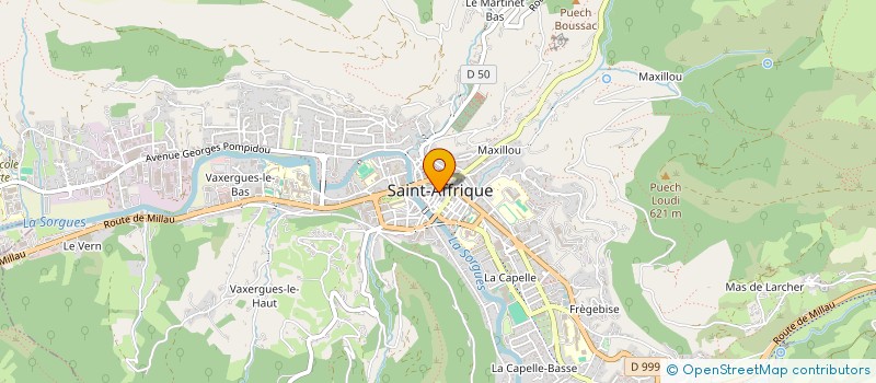 localisation de l'entreprise AMB COIFFURE à SAINT-AFFRIQUE