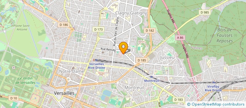 localisation de l'entreprise AMB COM'SULTING à VERSAILLES