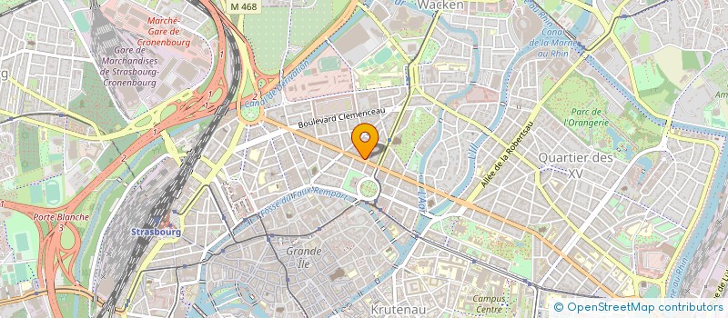 localisation de l'entreprise AMB COMMUNICATION à STRASBOURG