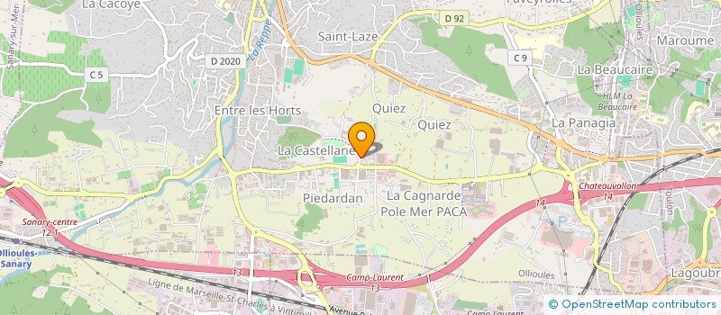 localisation de l'entreprise AMB COMPANY  OLLIOULES