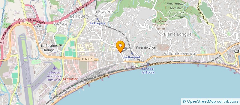 localisation de l'entreprise AMB FERMETURES à CANNES