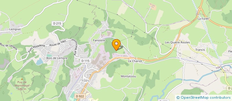 localisation de l'entreprise AMB GARAGE à YDES