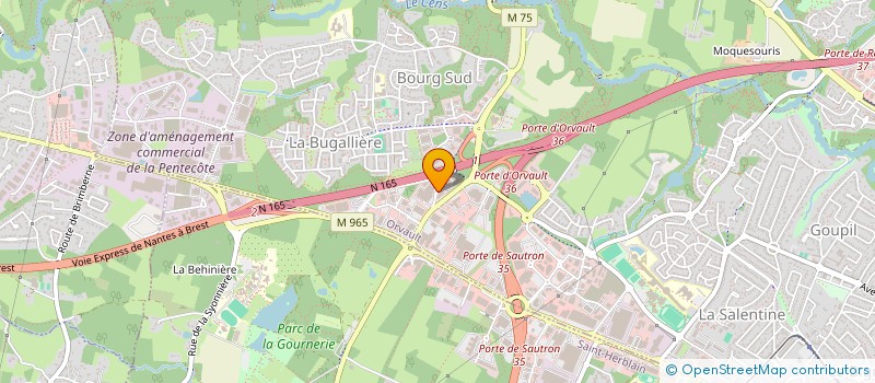 localisation de l'entreprise AMB GO à ORVAULT