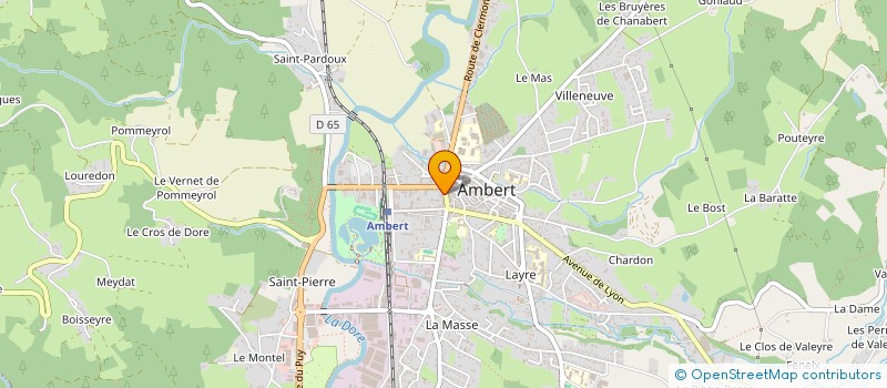 localisation de l'entreprise AMB'HAIR  AMBERT