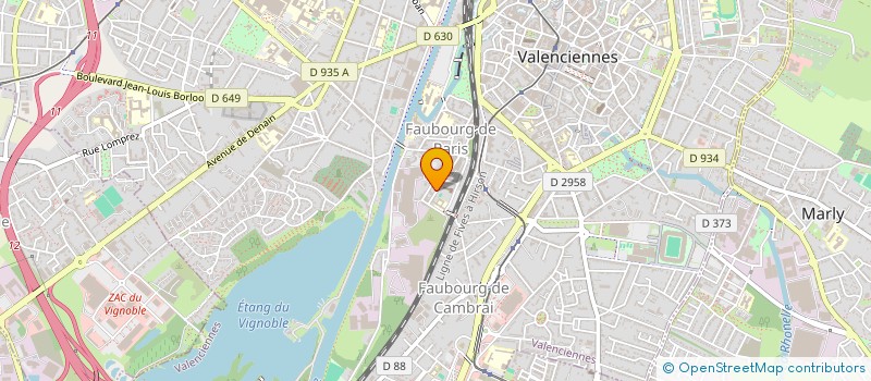 localisation de l'entreprise AMB HOLDING  VALENCIENNES