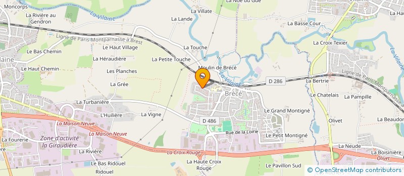 localisation de l'entreprise AMB INCENDIE  BRECE