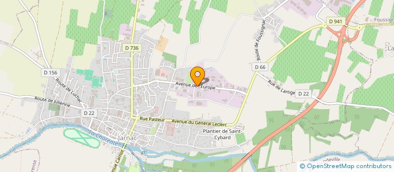 localisation de l'entreprise AMB JARNAC ROSE ANDRIEUX DEWULF LIMOUSIN à JARNAC