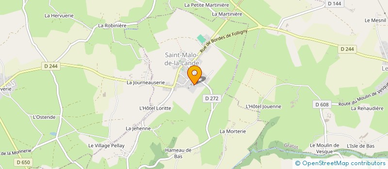 localisation de l'entreprise AMB MACONNERIE  SAINT-MALO-DE-LA-LANDE