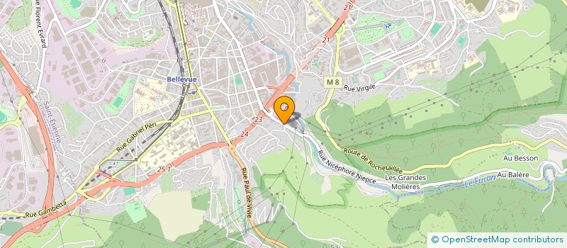 localisation de l'entreprise AMB MENUISERIE à SAINT-CHAMOND