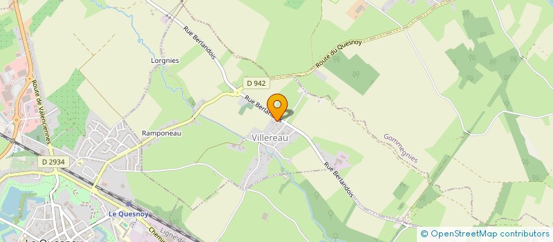 localisation de l'entreprise AMB NORD HABITAT à VILLEREAU