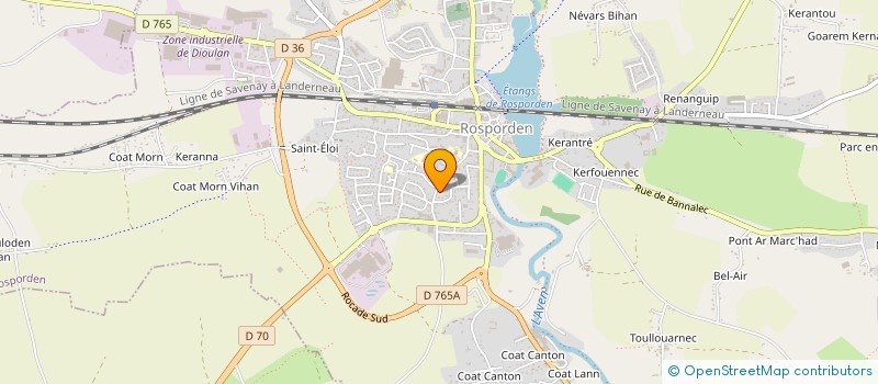 localisation de l'entreprise AMB OPTIQUE  ROSPORDEN