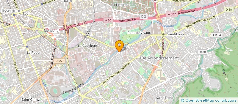 localisation de l'entreprise AMB PIECES AUTOS à MARSEILLE