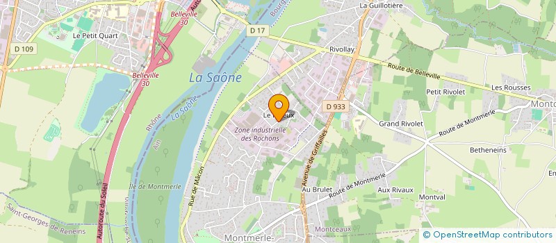 localisation de l'entreprise AMB PRESTA  MONTMERLE-SUR-SAONE