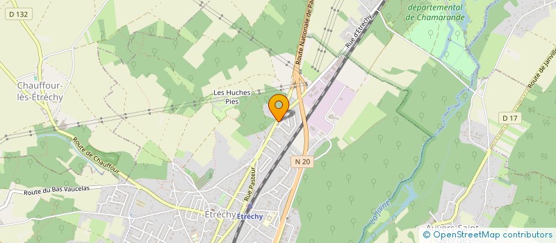localisation de l'entreprise AMB PRO à ETRECHY