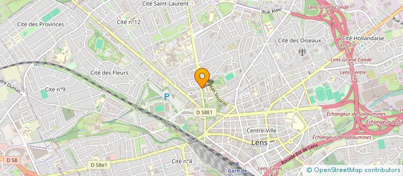 localisation de l'entreprise AMB SARL à LENS