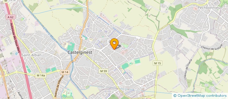 localisation de l'entreprise AMB TRANSPORTS à CASTELGINEST