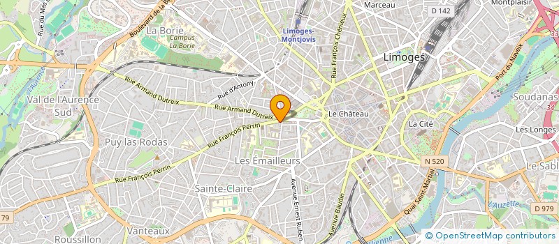 localisation de l'entreprise AMB VAPE à LIMOGES
