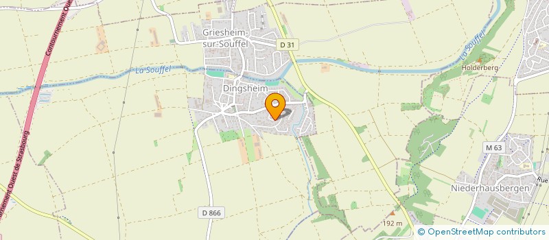 localisation de l'entreprise AMB2H  DINGSHEIM