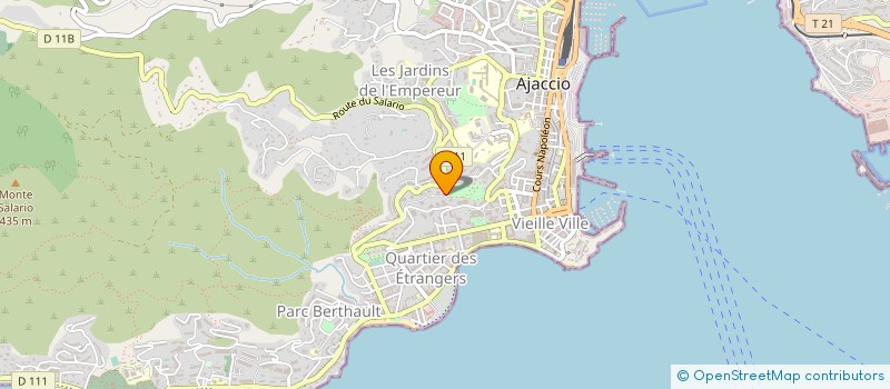 localisation de l'entreprise AMBAPA à AJACCIO