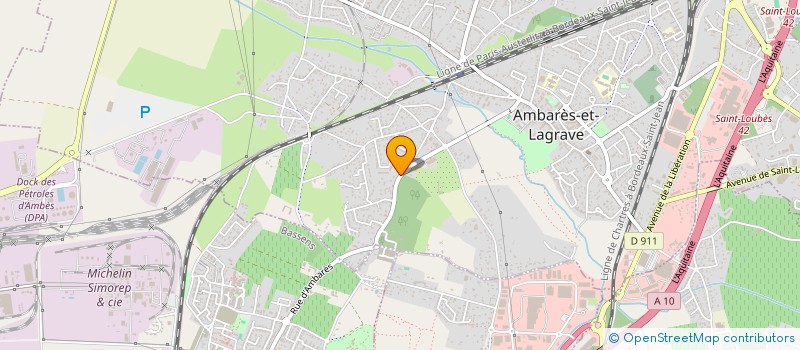 localisation de l'entreprise AMBARES LOCATION SERVICE à AMBARES-ET-LAGRAVE
