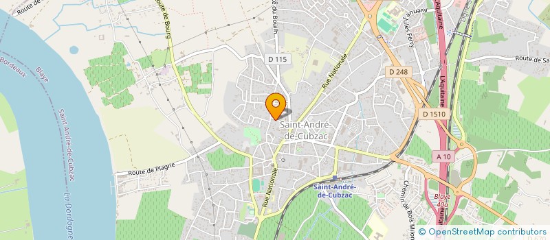localisation de l'entreprise AMBARES MENUISERIE CHARPENTE  SAINT-ANDRE-DE-CUBZAC