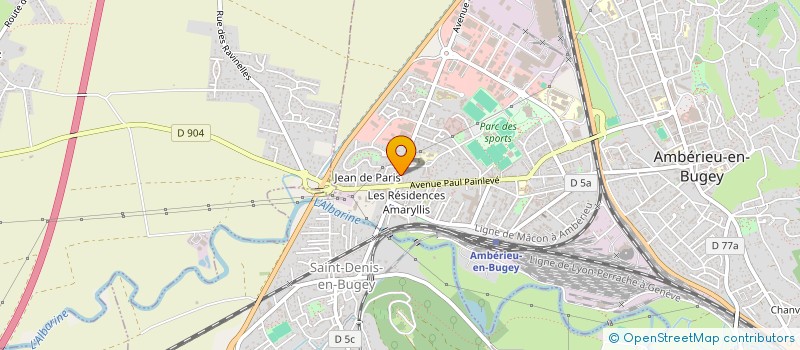 localisation de l'entreprise AMBARROIS CHAUD FROID ENER RENOU à AMBERIEU-EN-BUGEY