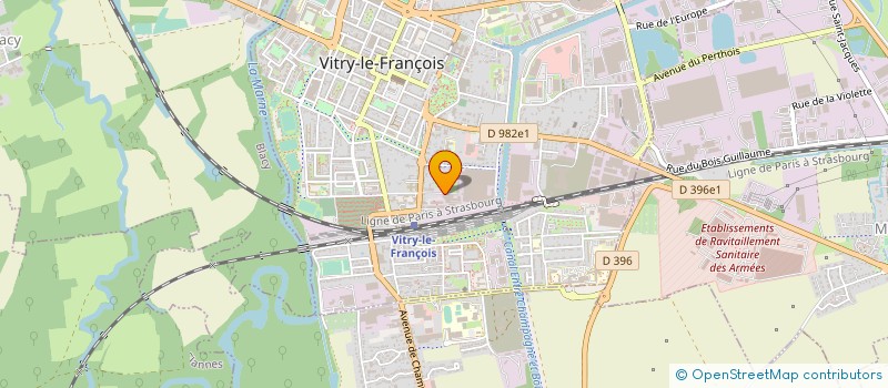 localisation de l'entreprise AMBASSADE CHRETIENNE PENTECOTISTE  VITRY-LE-FRANCOIS