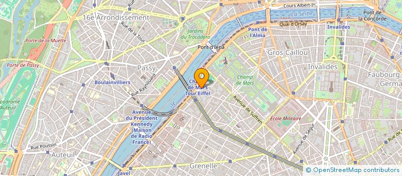 localisation de l'entreprise AMBASSADE D'AUSTRALIE  PARIS