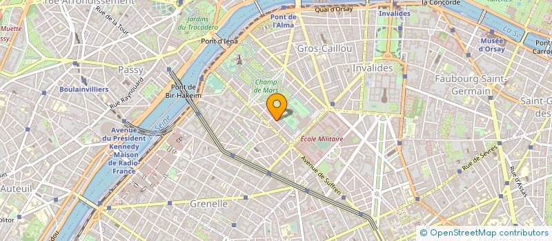 localisation de l'entreprise AMBASSADE D ETHIOPIE à PARIS