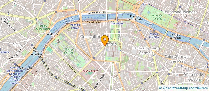 localisation de l'entreprise AMBASSADE DU CHILI à PARIS
