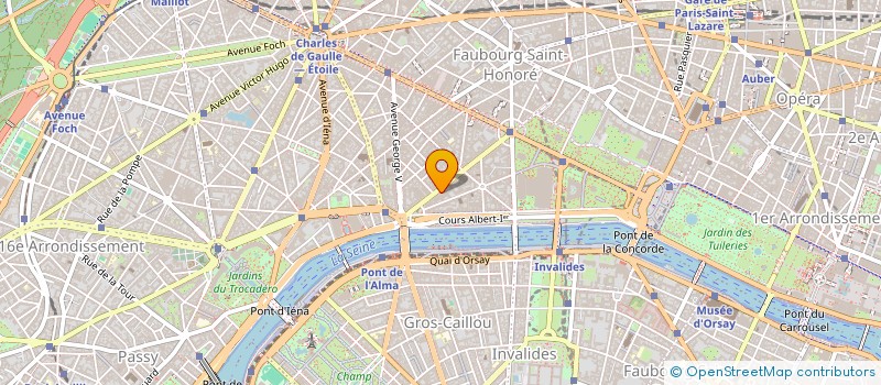 localisation de l'entreprise AMBASSADE DU QATAR BUREAU RELATION PUBLI à PARIS