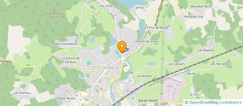 localisation de l'entreprise AMBAZAC PETANQUE  AMBAZAC