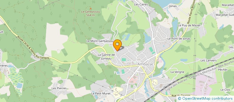 localisation de l'entreprise AMBAZAC VOVINAM VIET VO DAO  AMBAZAC